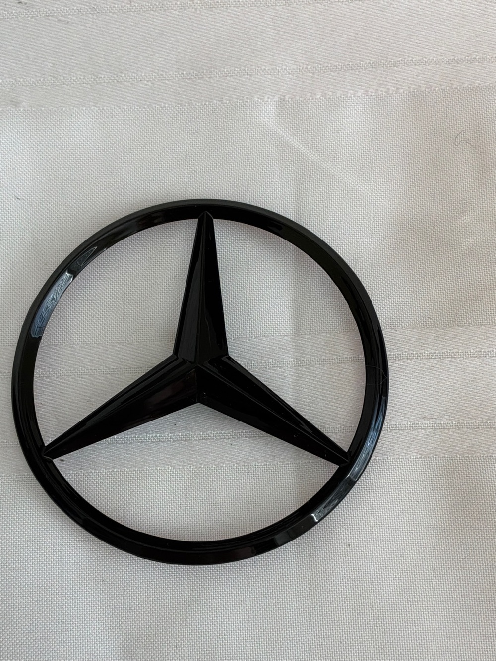 Black Mercedes Star Emblem Badge - Car Accessory rear trunk star emblem